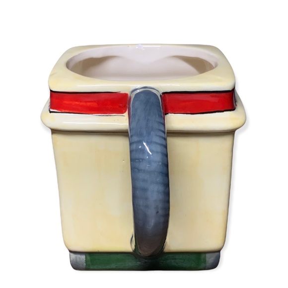 Mug San Francisco Cable Car Square Coffee Mug Funny Face 14 oz Smith Novelty - Picture 4 of 7